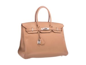 HERMES BIRKIN 35 CLEMENCE TABAC CAMEL